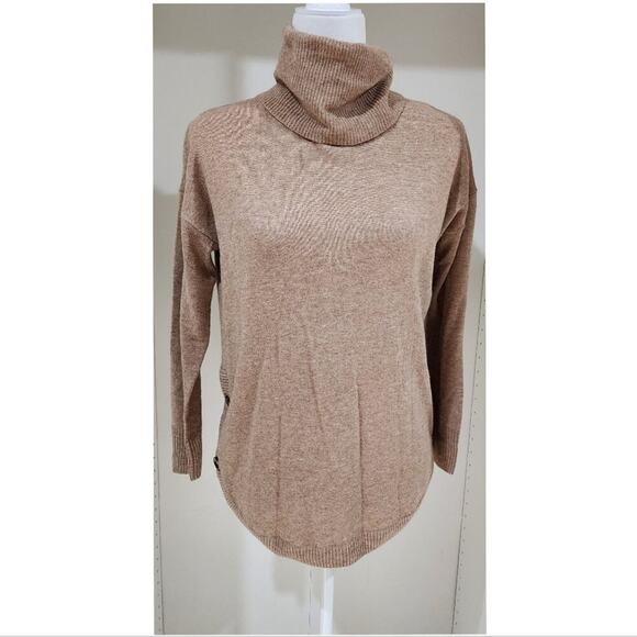 Nwtg Madewell Crestland Side-Button Turtleneck Tunic Sweater Size Xs - Picture 2 of 8